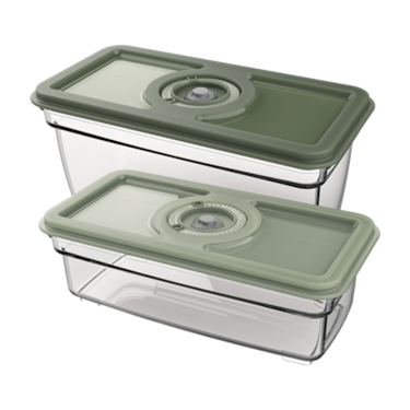 2x vacuum sealer food containers